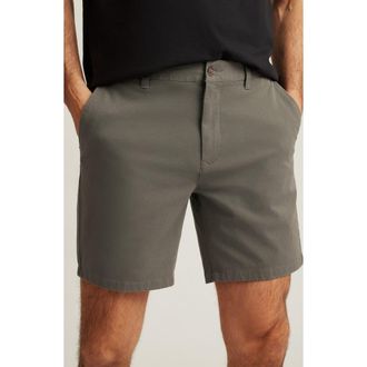 Bonobos Washed Stretch Twill Chino Shorts in Congo at Nordstrom, Size 35 X 7