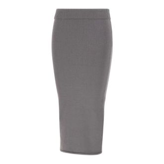Entire studios Pencil Skirts, female, Gray, Size: XS Raw Knit Midi Skirt