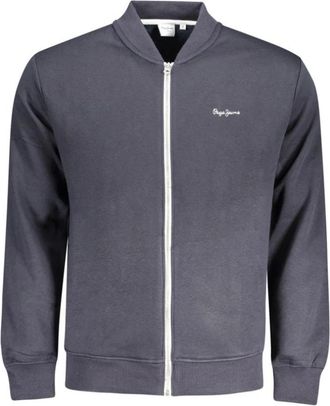 Pepe Jeans London Hoodies & sweatvesten, Heren, Blauw, L, Katoen, Cotton Zip-through Sweatshirt