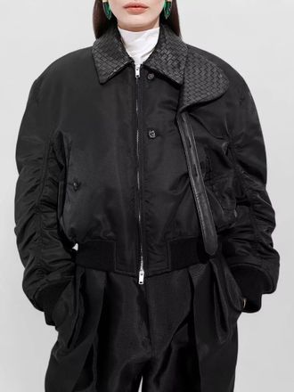 Bottega Veneta nylon padded bomber jacket
