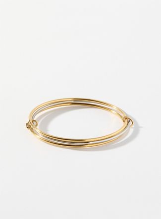 Simons Womens Delicate hoop triple bracelet