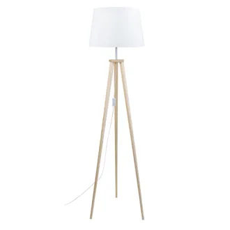Tosel Lámpara de pie,natural a155xd40xp 40cm