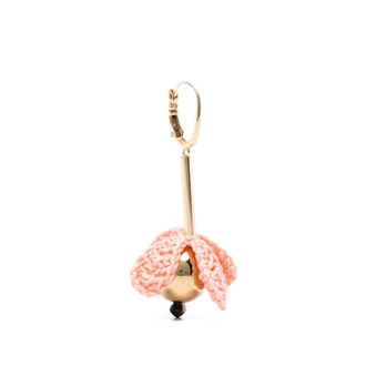La DoubleJ Bouquet Drop Crochet-flower Drop Earrings