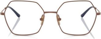 Vogue Eyewear 53mm Irregular Optical Glasses in Copper at Nordstrom