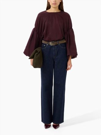 Gestuz Malloon Long Sleeve Blouse In Aronia