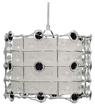 OEM Lampada A Sospensione Candellux Seneca Cristallo &Oslash;30 Nero