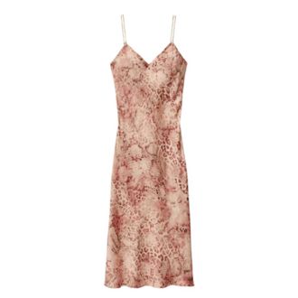 BA&SH Lange- vloeiende jurk - Dames - Casual kleedjes - Roze - M - Kleedjes