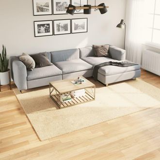 vidaXL Vidaxl - Alfombra De Pelo Corto Suave Lavable Huarte Crema 200x280 Cm