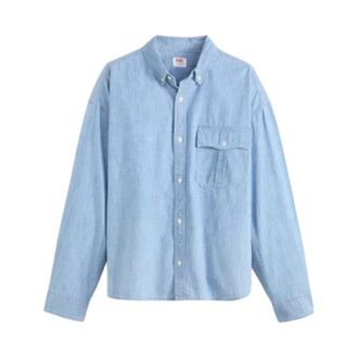 Levi's Kort chambray-overhemd voor heren (Chambray)