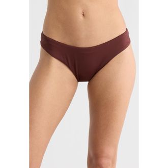 La Blanca Island Goddess Ruched Bikini Bottoms in Java at Nordstrom Rack, Size 10