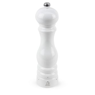 Peugeot Paris uSelect Zircon 9 Inch White Lacquer Salt Mill