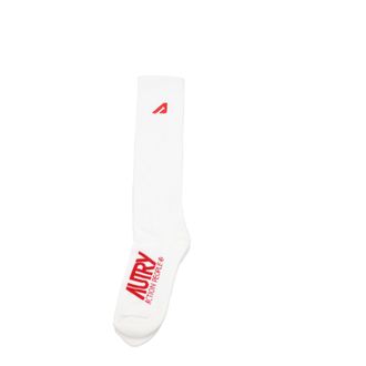 Autry Herens Sokken En Enkelbandjes Katoen Wit/Rood