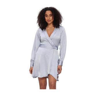 Notre-V Nv-Hantie Wrap Dress - Dames - Jurken - Blauw - Maat: XS Leer