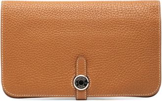 Herm&egrave;s Brown Togo Leather Wallet (Bi-Fold) (Pre-Owned)