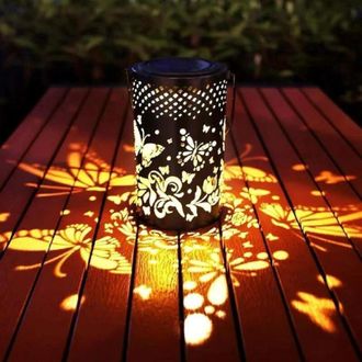 OEM L&aacute;mpara Colgante Solar Met&aacute;lica Ip65 Para Decoraci&oacute;n Exterior De Jard&iacute;n Y Balc&oacute;n, Iluminaci&oacute;n Ambiental, Impermeable Y Duradera - Crezuo