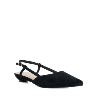 Dune London Womens Ladies Homie - Suede Sling-Backs - Black - Size UK 5