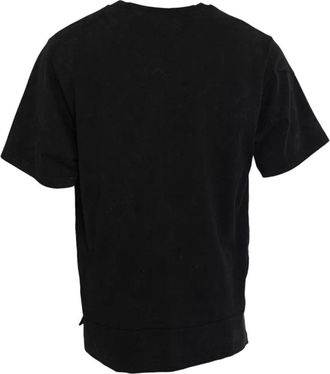 Dolce & Gabbana Mens Black Graphic Print Cotton Crew Neck T-Shirt
