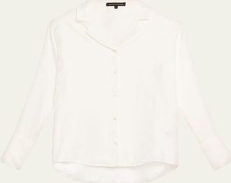 Kiki De Montparnasse Handcuff Jacquard Silk Pajama Top