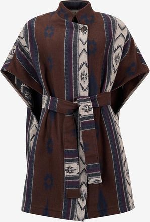 DIEGA Strickponcho mit Seitenschlitzen Cajiro