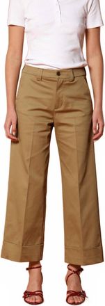 Mason's New York Studio Cropped Chino Pant In Beige