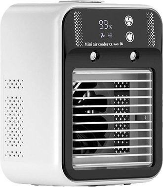 No Brand Ventilador De Aire Acondicionado Para Dormitorio, Enfriador De Aire Port&aacute;til Con Pulverizador, Ventilador Personal Silencioso Con Funci&oacute;n De Humidific