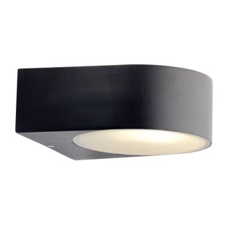 Brilliant Aplique De Pared Exterior Tyler - Negro - Metal/vidro - Hal&oacute;geno - Ip44