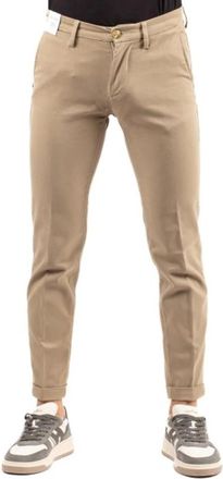 Re-hash Mucha Slim-fit Broeken - Heren - Slim Fit Broeken - Beige - W40 - Katoen - Broeken