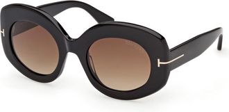 Tom Ford Claudette Round-frame Sunglasses - Black - One Size