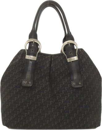 Dior Black Canvas Tote Bag (Pre-Owned)