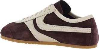 Dries Van Noten Womens Trainers Dustin Violet Suede Calf Leather Sneaker