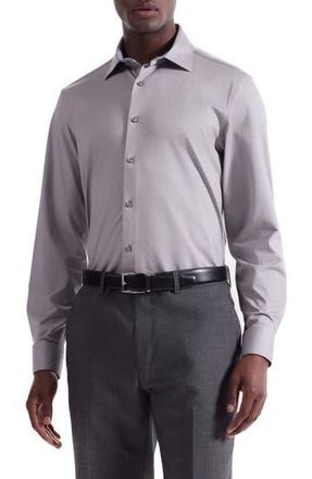 Bugatchi Jimmy OoohCotton Button-Up Shirt in Walnut at Nordstrom Rack, Size Xx-Large