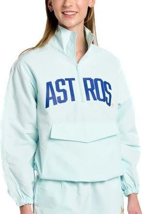 Lusso Womens Lusso Light Blue Houston Astros Parker Half-Zip Jacket at Nordstrom, Size X-Large