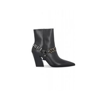Pinko Pinko, Schoenen, Dames, Zwart, 38 EU, Leer, Viola 02 Enkellaars