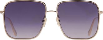 Bulgari B.Zero 1 Grey Square Ladies Sunglasses BV40016U 33B 57