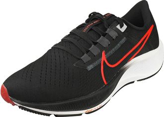 Nike Mens Air Zoom Pegasus 38 Mens Running Shoe, Black Lt Crimson Dk Smoke Grey, 11.5 UK