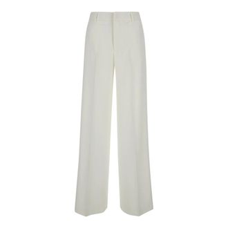 Pantaloni Torino Wide Trousers, female, White, Size: 2XL High Waisted White Trousers Woman