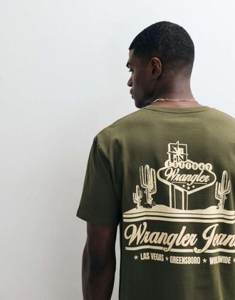 Wrangler T-shirt vintage verde