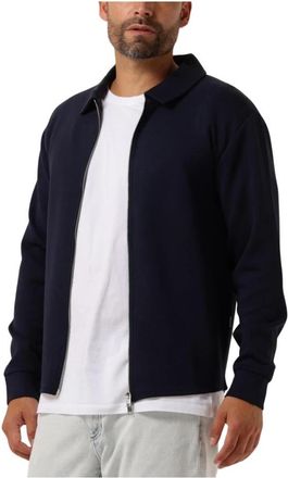 Selected Zachte Full Zip Sweat Vest - Heren - Vesten met rits - Blauw - M - Hoodies & sweatvesten