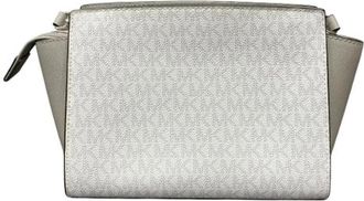 Michael Kors Pre-owned Cross Body Bags, female, White, Size: ONE SIZE Pre-owned Leather Shoulder Bag