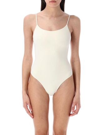 Lido White spaghetti-straps one-piece