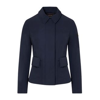 Peuterey Light Jackets, female, Blue, Size: XS Giubbotto in tessuto tecnico