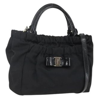 Ferragamo Borsa a mano Pre-owned in nylon - - Pre-owned - Donna - Nero - ONE SIZE