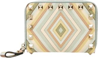 Valentino Pre-owned Rockstud Leather Coin Case - - Pre-owned - Donna - Multicolore - ONE SIZE