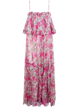 Chlo&eacute; Long Floreal Skirt