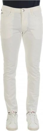 Emporio Armani Heren, Broeken, Wit, Maat: W33 Gabardine