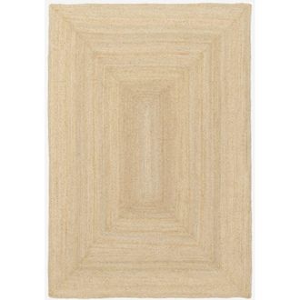 Sweeek Sweeek - Alfombra Interior De Yute Natural, Padma, Natural, 120x170x1 Cm