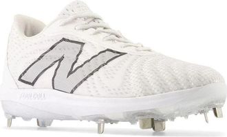 New Balance Mens New Balance FuelCell 4040 V7 L4040TW7 Metal White Baseball Cleats NIN1266