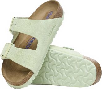 Birkenstock Womens Arizona Sandal In Soft Lime