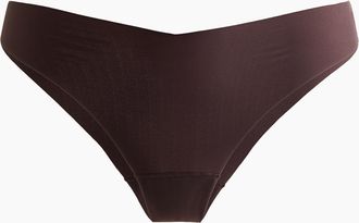 H&M 3er-Pack Unsichtbare Tangas - Dunkelbraun/Weiss/Mattrosa