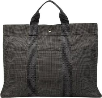 Herm&egrave;s Pre-owned Tote Bags, female, Gray, Size: ONE SIZE Pre-owned Herline Tote MM